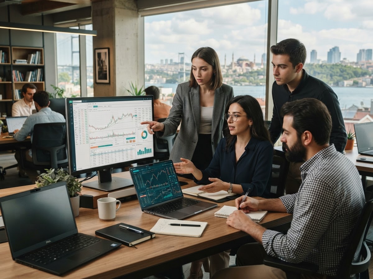 Hazira AI Trading ekibinin veri analizi ve risk modelleme çalışması