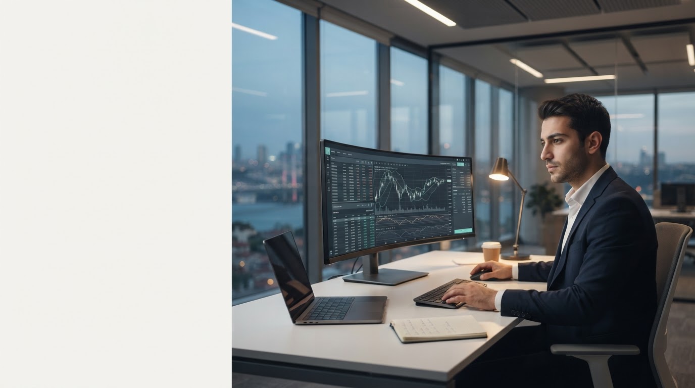 Hazira AI Trading kontrol paneli üzerinde büyüme eğrileri ve risk göstergeleri